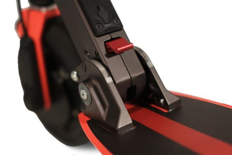 Zoom Stryder EX electric scooter folding lever detail