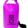 Ocean Pack dry bag by Karana, 16 liters, purple