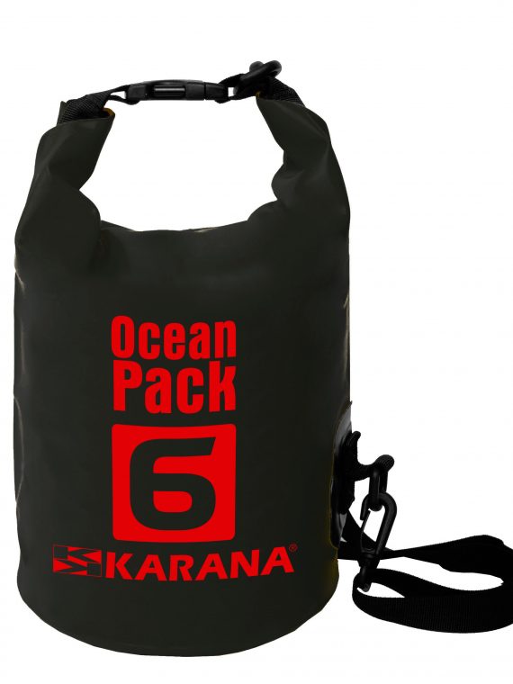 Ocean Pack Trockentasche von Karana, 6 Liter, schwarz