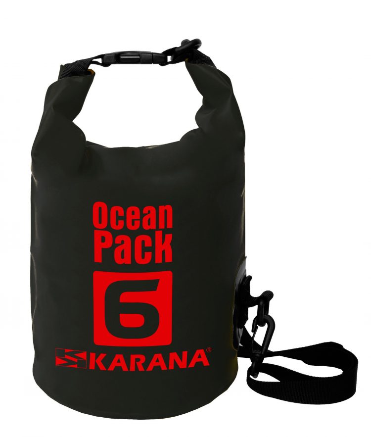 Ocean Pack Trockentasche von Karana, 6 Liter, schwarz